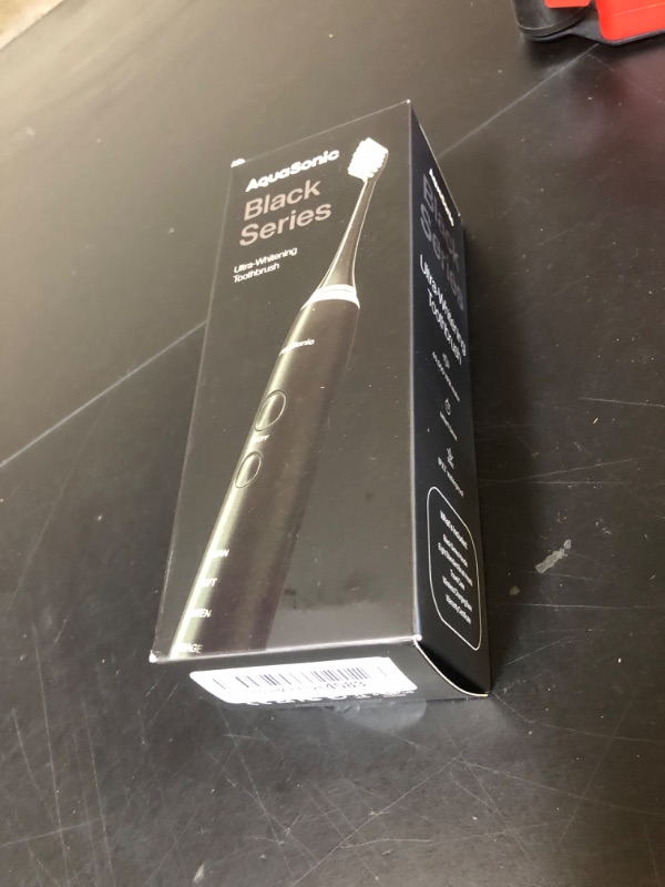 Photo 1 of Aquasonic Black Series Ultra Whitening Toothbrush – ADA Accepted Electric Toothbrush- 8 Brush Heads & Travel Case – 40,000 VPM Electric Motor & Wireless Charging - 4 Modes w Smart Timer
