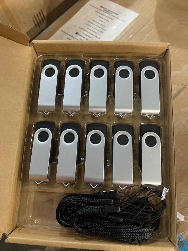 Photo 1 of 8GB Flash Drive 10 Pack Bulk USB Flash Drives, USB2.0 Thumb Drive USB Stick for Data Storage Backup, Jump Drive Pen Drive Zip Drive Memory Stick with Indicator, USB Storage Flash Drive Swivel Design