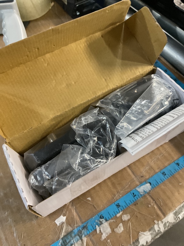 Photo 1 of Ideal Security Door Lever with Deadbolt Lock for Out-Swinging Doors, Matte Black