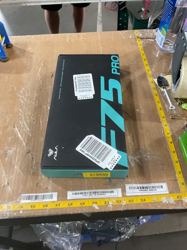 Photo 1 of AULA F75 Pro Wireless Mechanical Keyboard,75% Hot Swappable Custom Keyboard,RGB Backlit,Pre-lubed Linear Switches,Side Printed PBT Keycaps Mechanical Gaming Keyboards,Gradient Blue