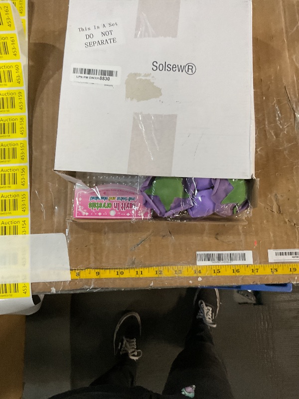 Photo 1 of Solsew Graduation Cap Decorations Kit Grad Cap Topper DIY Set Included Artificial Flower, Glitter Laser Butterfly Stickers Leaves Accessory for Graduation 2025 Wreath Art(Purple)