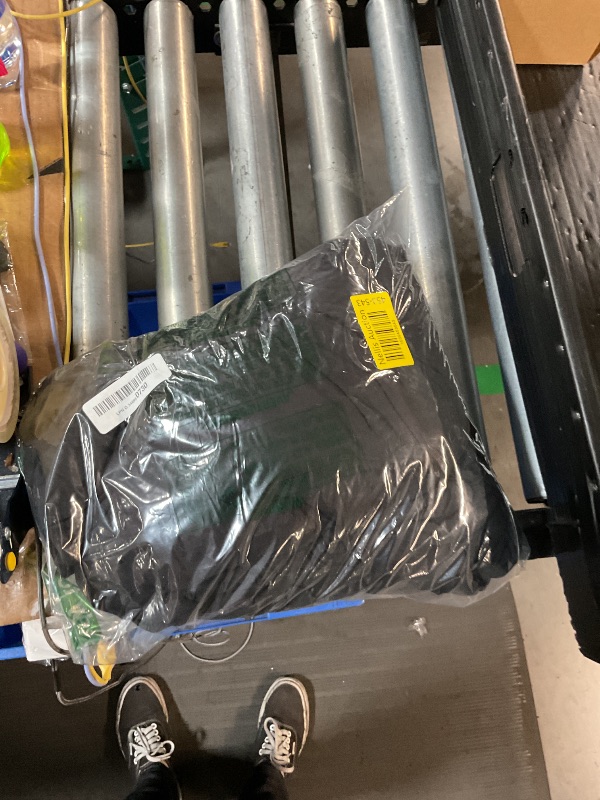 Photo 1 of Obstal 8ft Stretch Spandex Table Cover for Standard Folding Tables - 2 Pack Universal Rectangular Fitted Tablecloth Protector for Wedding, Banquet and Party, Black