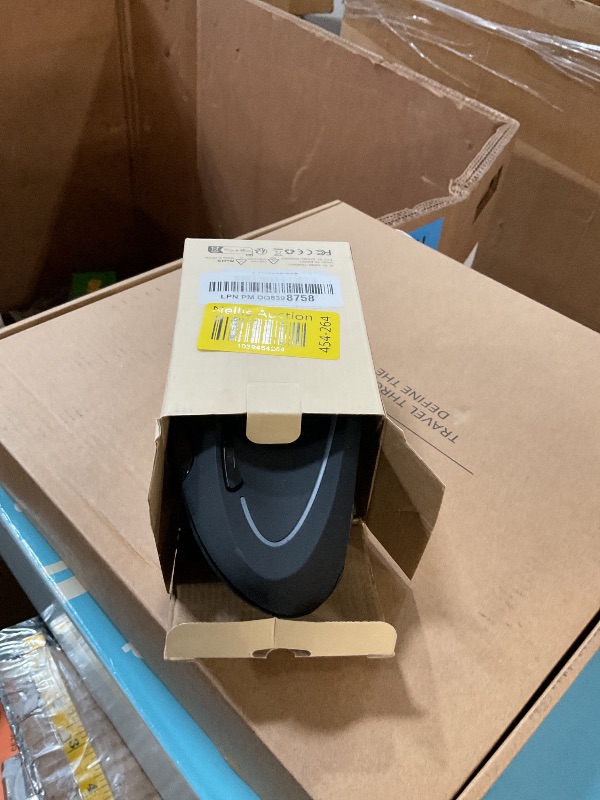 Photo 1 of TECKNET Ergonomic Mouse, Wireless Bluetooth Vertical Mouse, 4800 DPI Optical Tracking, 6 Adjustable DPI, Quiet Clicks, 2.4GHz with USB A Receiver, 6 Buttons, Wide Compatibility - Black