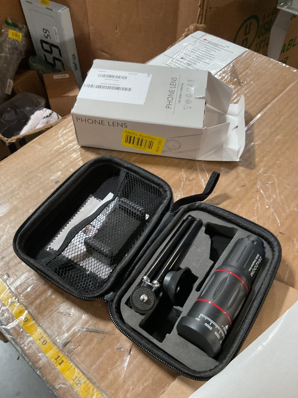 Photo 1 of (missing pieces) Phone Camera Lens Kit Upgraded Version Telephoto 28X Wide Angle 0.6X Macro 20X