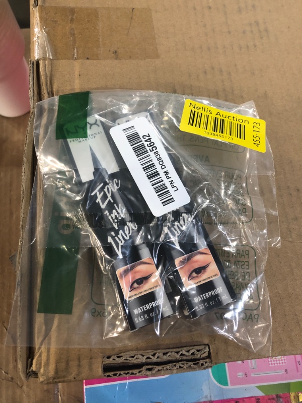Photo 1 of *** NONREFUNDABLE ***NYX PROFESSIONAL MAKEUP Epic Ink Liner, Waterproof Liquid Eyeliner - Black (Pack Of 2), Vegan Formula