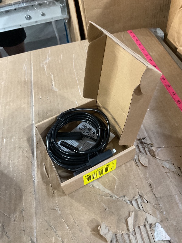 Photo 1 of [Dual-Lens] Endoscope Camera with Light 1920P HD Borescope with 8+1 LED Light Endoscope 16.5FT Semi-Rigid Snake Cable 8mm IP67 Waterproof Inspection Camera for iPhone iPad Android Phone