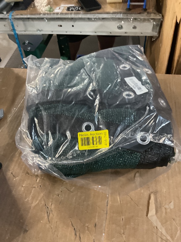 Photo 1 of 90% Green 6 ft X 10 ft Heavy Duty Shade Mesh Tarp Shade Cloth Taped Edge with Grommets for Outdoor Plant Cover Patio Tomatoes Barn Kennel Greenhouse