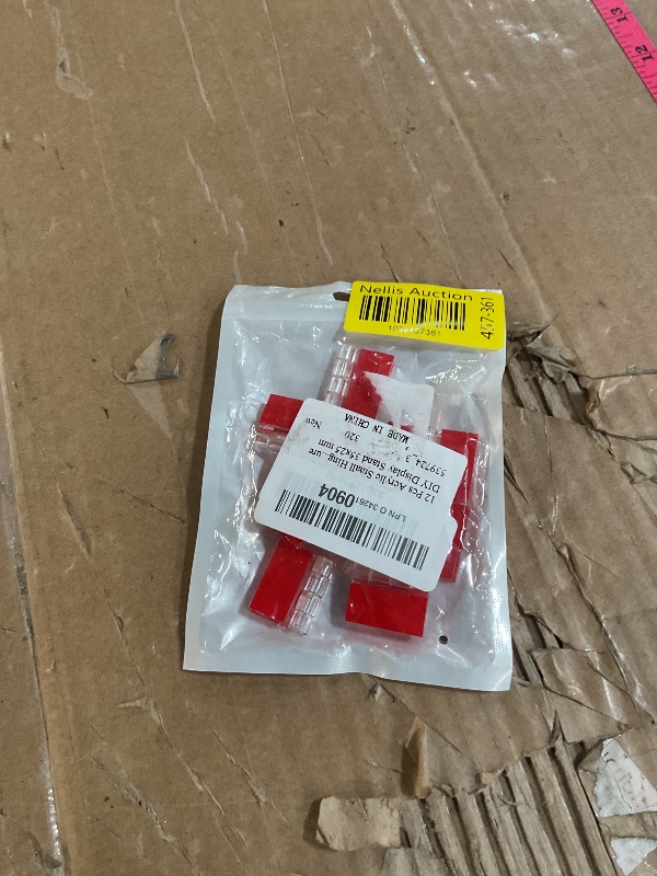 Photo 1 of 12 Pcs Acrylic Small Hinges - Self Adhesive Clear Plastic Transparent Continuous Hinge Tools for Cabinet Drawer Furniture DIY Display Stand 35x25 mm
