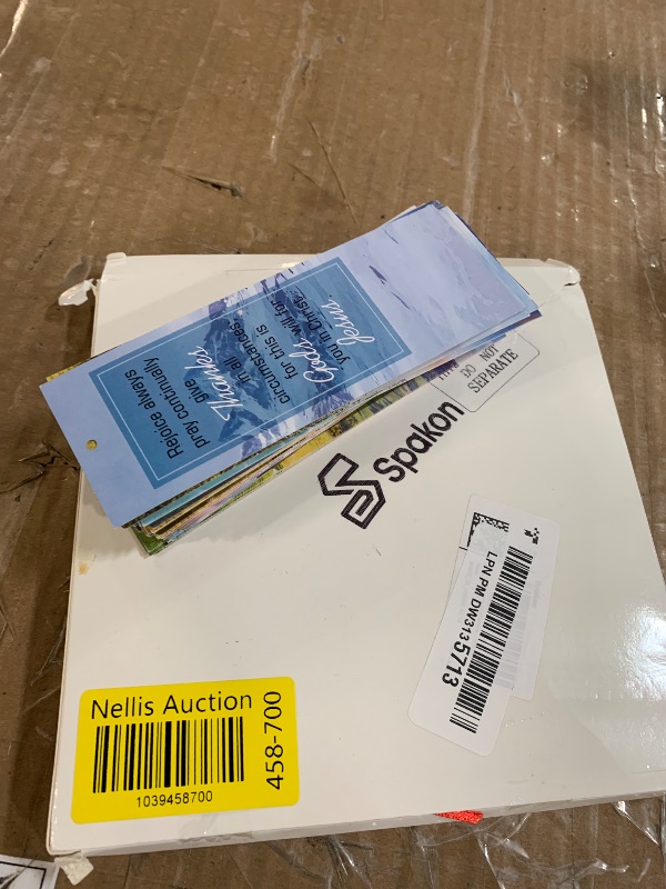 Photo 1 of 120 Pcs Bible Verse Inspirational Bookmarks Scripture Christian Motivational Bookmarks Encouragement Verse Page Marker with Colorful Ribbons Christmas Gifts for Women Men Church Office Supplies