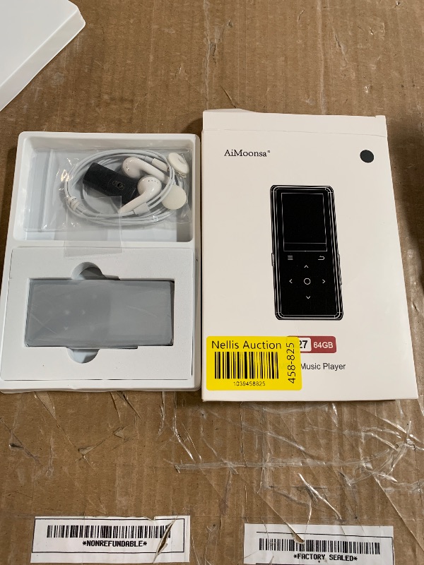 Photo 1 of 64GB MP3 Player with Bluetooth 5.2, AiMoonsa Music Player with Built-in HD Speaker, FM Radio, Voice Recorder, HiFi Sound, E-Book, Earphones Included