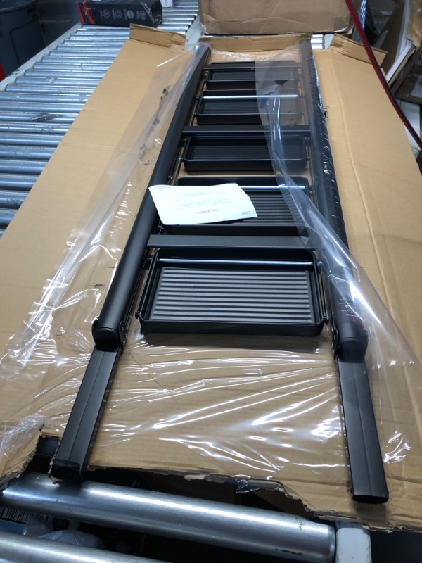 Photo 1 of ***CORNER DAMAGED - SEE PICTURES***
GameGem 5 Step Ladder Folding Step Stool Stepladders with Anti-Slip and Wide Pedal for Home and Kitchen Use Space Saving (Black)