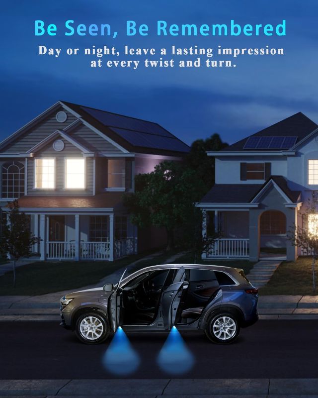 Photo 1 of (USED/FAIR) Car Door Lights Logo Projector Puddle Lights Compatible with A B C E M GL GLA GLC GLE Class Accessories, No Fade 4K-HD Car Welcome Lights(2 Pack)
