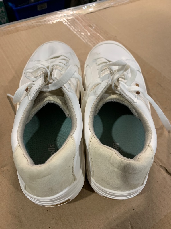 Photo 1 of (see all images) Dr. Scholl's Shoes Womens Time Off Platform Slip On Fashion Sneaker,White Smooth,8