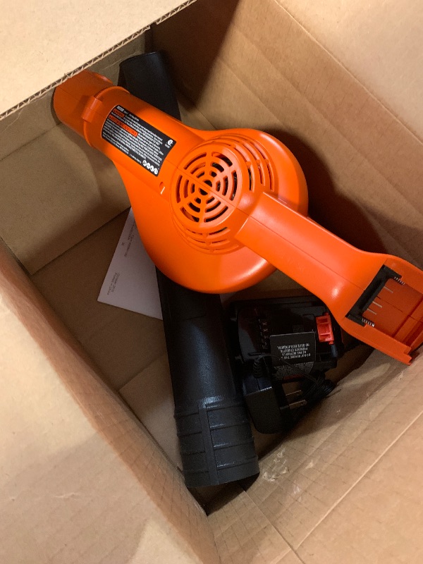 Photo 1 of ***(PARTS ONLY/ NON FUNCTIONAL)***
BLACK+DECKER 20V MAX Cordless Leaf Blower, Lawn Sweeper, 130 mph Air Speed, Lightweight Design, Battery and Charger Included (LSW221)