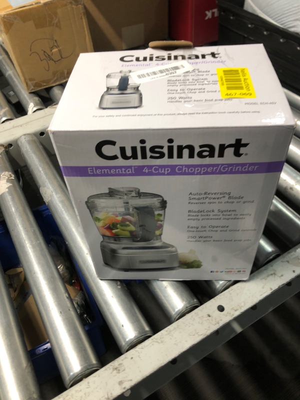 Photo 1 of (sold for parts only) Cuisinart ECH-4SV Elemental 4-C Chopper Grinder, Silver