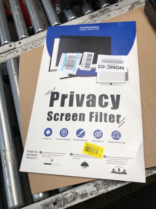 Photo 1 of [2-Pack] 24 Inch Privacy Screen for Computer Monitor 16:9 Aspect Ratio, Eye Protection Anti Blue Light Glare Shield, 24inch Removable Black Blackout Anti Spy Desktop Security Private Filter