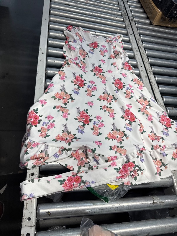 Photo 1 of ***(MINOR DAMAGE/ SEE NOTES)***
Arshiner Girls White Floral Dresses Flutter Sleeve A-Line Easter Birthday Party Dress Size 14