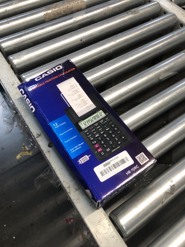 Photo 1 of (STUCK AC BUTTON) (PARTS) Casio HR-10RC Mini Desktop Printing Calculator | Portable | 12-Digit Display | One-Color Printer | Tax & Currency | Ideal for Taxes, Bookkeeping & Accounting Tasks