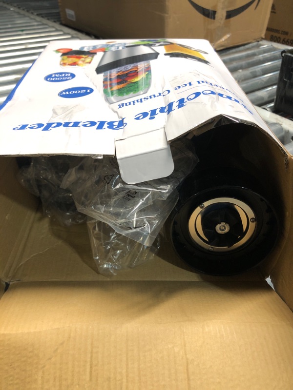 Photo 1 of Colarlemo 12-Piece Smoothie Blender Maker 25,000 RPM Personal Blender for Ice Crushing Smoothies & Frozen Drinks Nuts with 23oz, 32oz, 37oz Portable Cups Two 6-Leaf Stainless Steel Blades, Silver