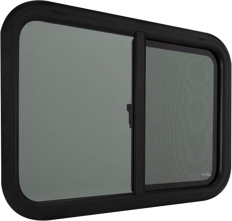 Photo 1 of  RV Window | 30" W x 20" H | Teardrop Style Horizontal Slide | RV Window Replacement (1 Window, No Trim Kit) | Made in USA
