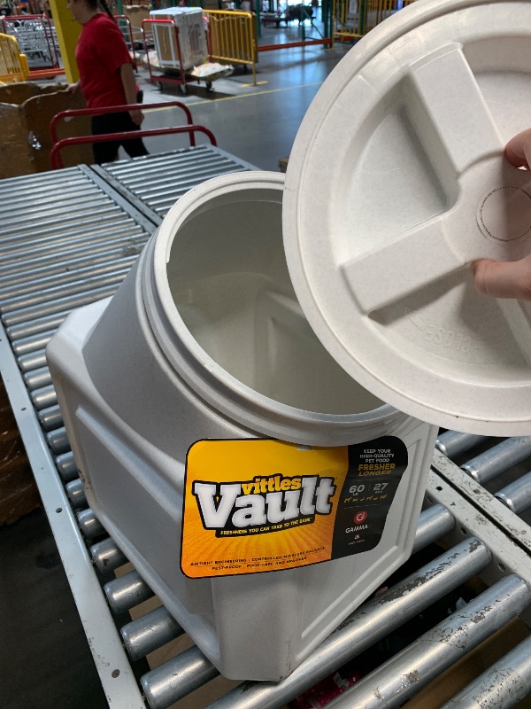 Photo 1 of (NO BOX OR BAG) (USED/FAIR) Gamma2 Vittles Vault Stackable Dog Food Storage Container with Sealing Lid, Up to 60 lbs Dry Pet Food Storage Container, USA-Made - [14.5" L x 19" H]
