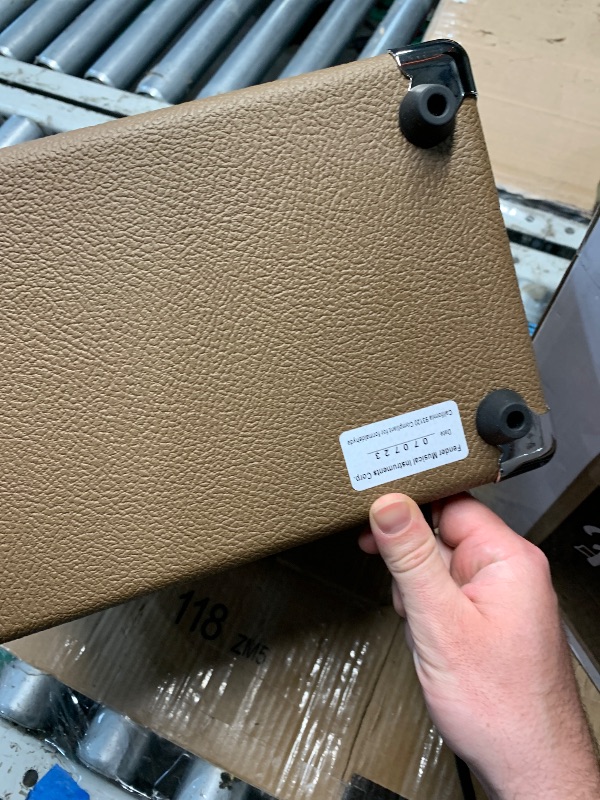 Photo 1 of (POWER TESTED) (USED/FAIR) Fender Acoustasonic Guitar Amp for Acoustic Guitar, 15 Watts, with 2-Year Warranty 6 Inch Speaker, Dual Front-Panel inputs, 11.5Hx11.19Wx7.13D Inches, Tan