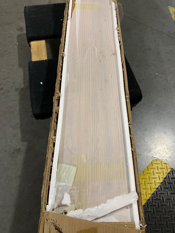 Photo 1 of (see all images) Axeman Fireplace Mantel | 72" W Elm Wood Floating Shelves | Handcrafted Hollow Distressed Beam |