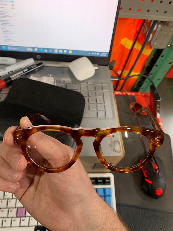Photo 1 of (FAIR) Zeelool Retro Boston Frame Round Eyeglasses Frame for Women and Men with Clear Lens Malloy VFP0273-02 Tortoise