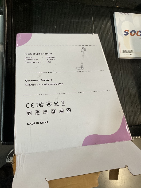 Photo 1 of Cordless Vacuum Cleaner, 550W 45Kpa Vacuum Cleaners for Home, Stick Vacuum with Touch Screen, Up to 50 Min, Self-Standing, Lightweight, Rechargeable Cordless Vacuum for Hardwood Floor, Carpet,Pet Hair