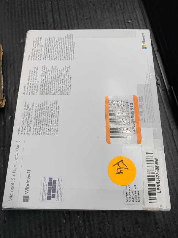 Photo 1 of Microsoft Surface Laptop Go 3 (2023) - 12.4" Touchscreen, Thin & Lightweight, Intel Core i5, 8GB RAM, 256GB SSD SSD, with Windows 11, Sandstone Color Copilot