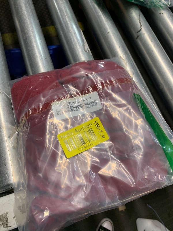 Photo 1 of Womens T Shirts Loose Fit Cap Sleeve Summer Tops Work Business Casual Outfits Solid Color Tshirts Burgundy L