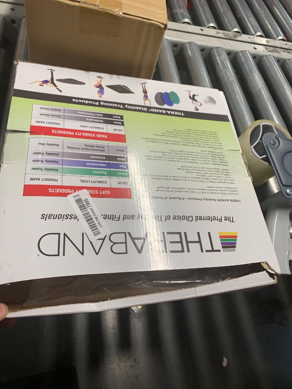 Photo 1 of THERABAND Stability Disc for Balance Training, Pre-Inflated Balance Trainer, Round Core Cushion for Office Chair, Round Sport Stability Trainer, Physical Therapy Equipment to Improve Posture, Silver