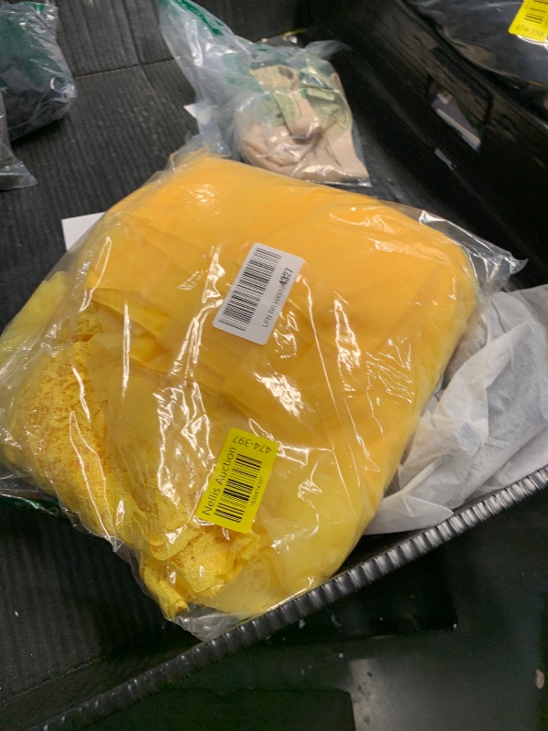 Photo 1 of (11-12) (BAGGED) IBTOM CASTLE Girls Flower Party Dress Long Princess Gown Tulle Lace Wedding Evening Formal Pageant Dress 3/4 Sleeve Yellow 11-12 Years