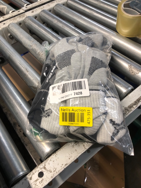 Photo 1 of ***(HEAVILY USED)***
PUMA mens 6 Pack Crew running socks, Black/Grey Combo, 13-15 US