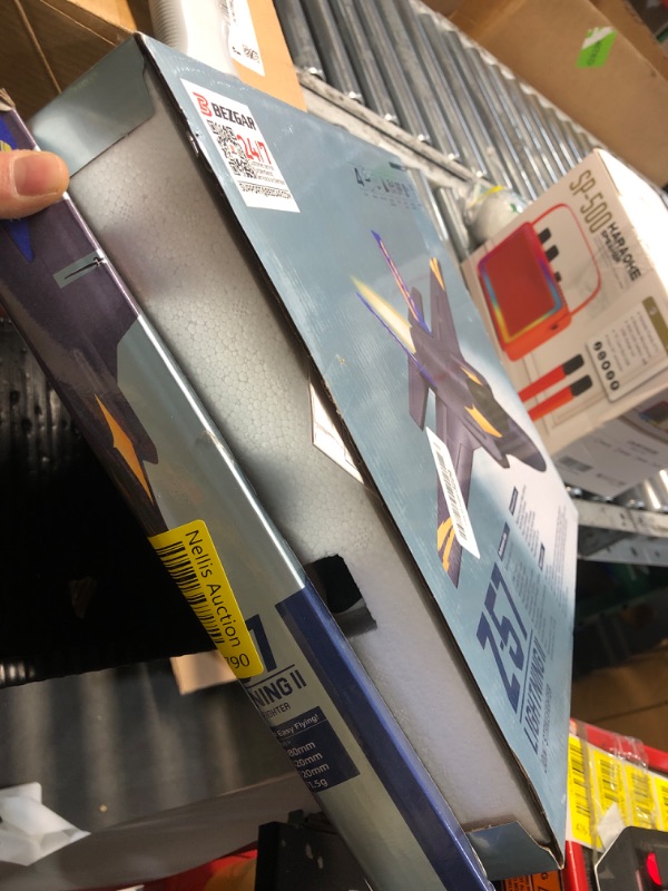 Photo 1 of **PRE USED, UNKNOWN IF FUNCTIONAL**
BEZGAR 4 Channel RC Plane, Drones for Adults and Kids, 6-axis Gyro Remote Control Airplane, RC Helicopter, Easy Control for Beginners Toys with Colorful LED Navigation Lights