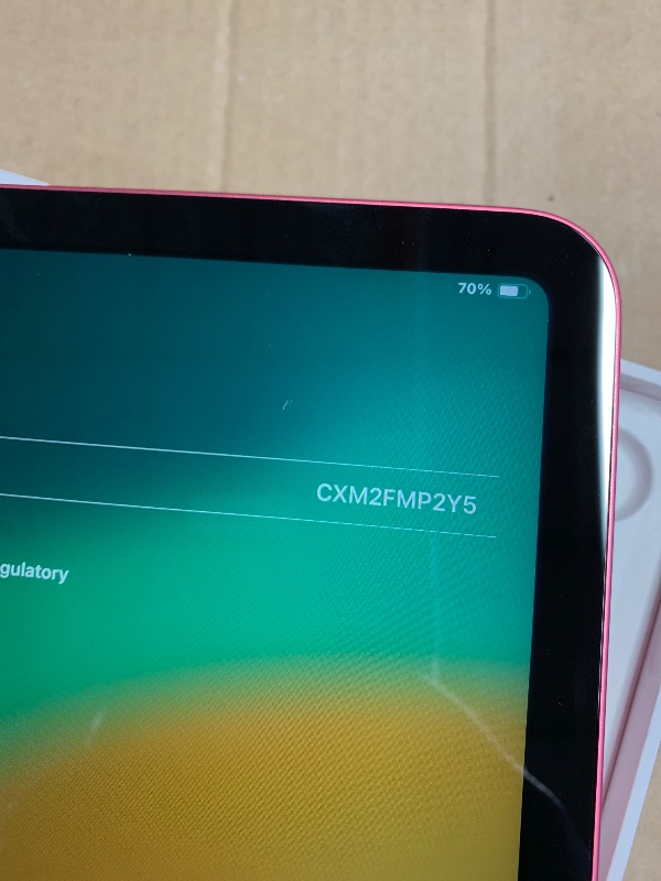 Photo 1 of Apple iPad (10th Generation): with A14 Bionic chip, 10.9-inch Liquid Retina Display, 64GB, Wi-Fi 6, 12MP front/12MP Back Camera, Touch ID, All-Day Battery Life – Pink