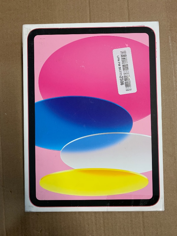 Photo 1 of Apple iPad (10th Generation): with A14 Bionic chip, 10.9-inch Liquid Retina Display, 64GB, Wi-Fi 6, 12MP front/12MP Back Camera, Touch ID, All-Day Battery Life – Pink
