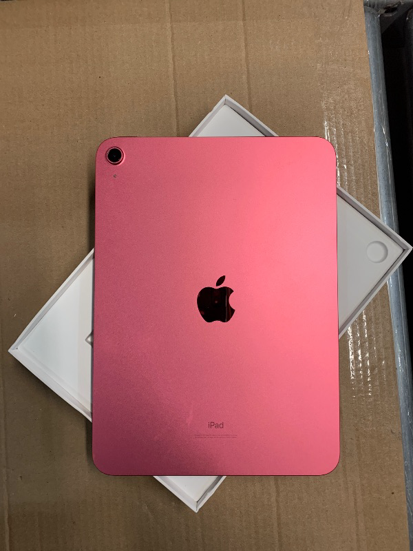 Photo 1 of Apple iPad (10th Generation): with A14 Bionic chip, 10.9-inch Liquid Retina Display, 64GB, Wi-Fi 6, 12MP front/12MP Back Camera, Touch ID, All-Day Battery Life – Pink
