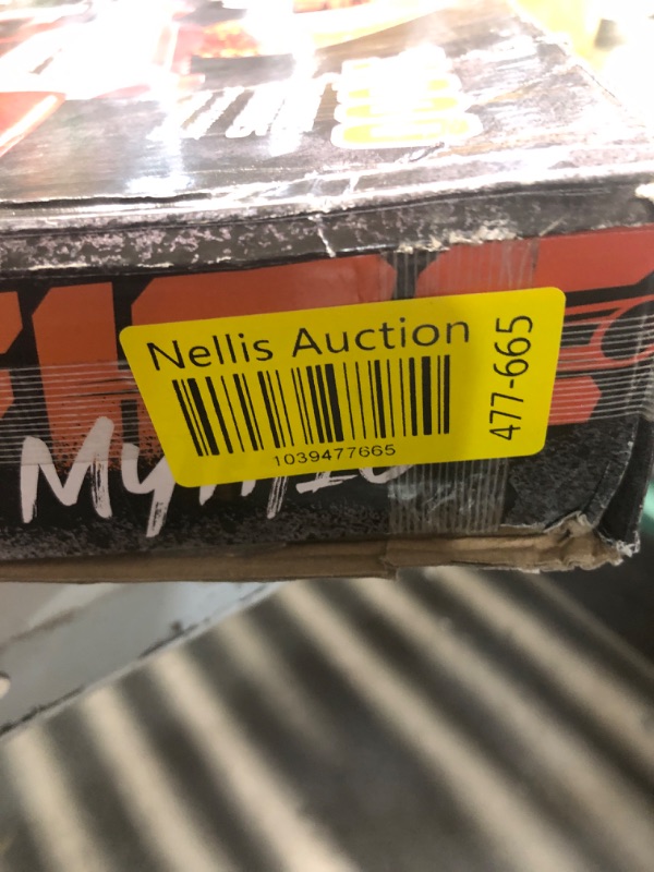 Photo 1 of ***(MISSING ACCESSORIES)***
Nerf Pro Gelfire Mythic Full Auto Blaster & 10,000 Gelfire Rounds, 800 Round Hopper, Rechargeable Battery, Eyewear, Ages 14 & Up