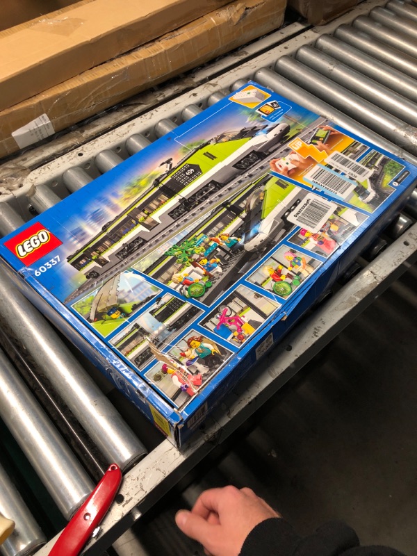 Photo 1 of (PARTS) (NOT A COMPLETE SET) LEGO City Express Passenger Train Set - Remote Controlled Train Toy W/Working Headlights, 2 Coaches & 24 Track Pieces - Building Set Gift Idea for Kids, Boys & Girls, Ages 7+ - 60337