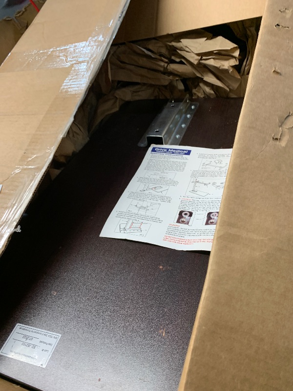 Photo 1 of **PARTS ONLY***Drive Medical 13085LN Left Side Seat Lift Chair Overbed Table, Walnut
