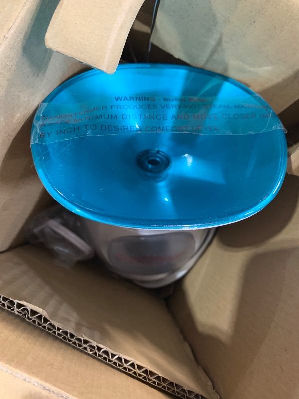 Photo 1 of (see all images) NanoSteamer Large 3-in-1 Nano Ionic Facial Steamer with Precise Temp Control - Humidifier - Unclogs Pores - Blackheads - 