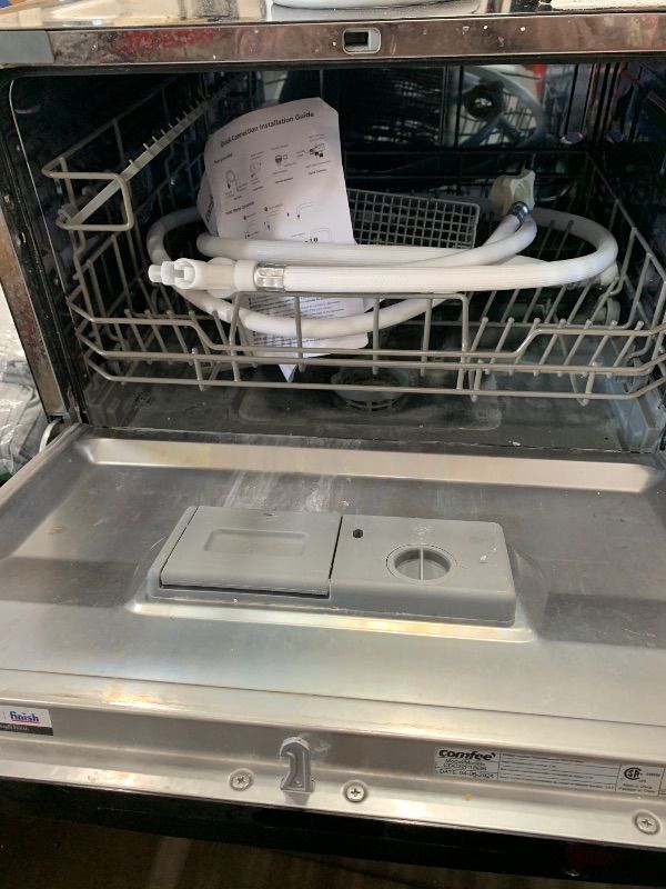 Photo 1 of (used) (powers on) (see all images) COMFEE’ Countertop Dishwasher, Energy Star Portable Dishwasher, 6 Place Settings & 8 Washing Programs