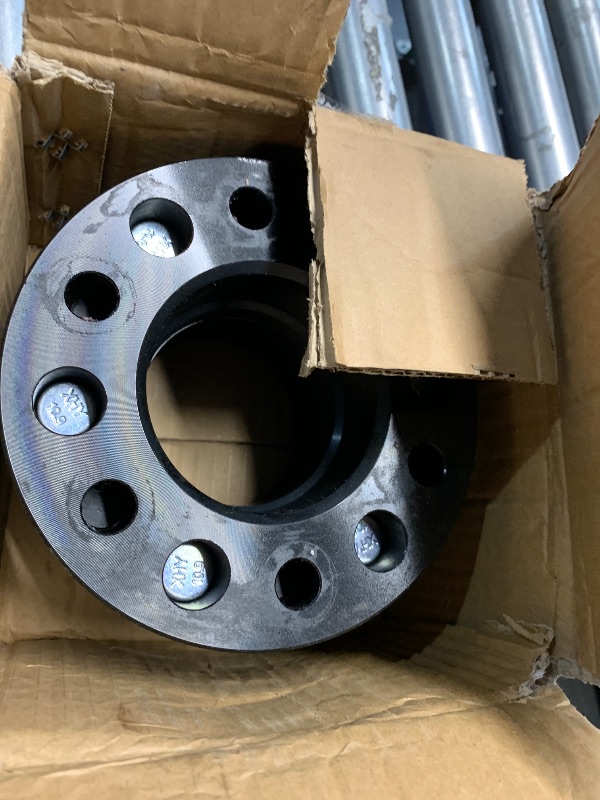 Photo 1 of **MISSING 2 WHEEL SPACERS** 6x135 Wheel Spacers Replacement for 2004-2014 Ford F150 Expedition, 1.5in 38mm Hubcentric 6 Lug for 2003-2014 Lincoin Navigator Mark LT with M14x2.0 Studs and 87.1mm Hub Bore, 4pcs Black