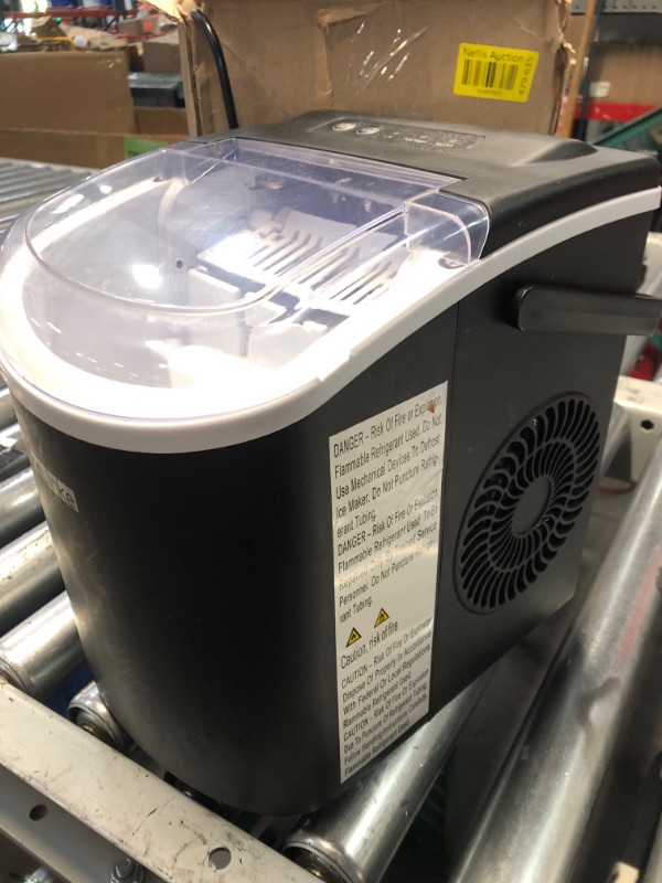 Photo 1 of (not functional)(sold for parts only) Countertop Ice Maker, Ice Maker Machine 6 Mins 9 Bullet Ice, 26.5lbs/24Hrs, Portable Ice Maker Machine 
