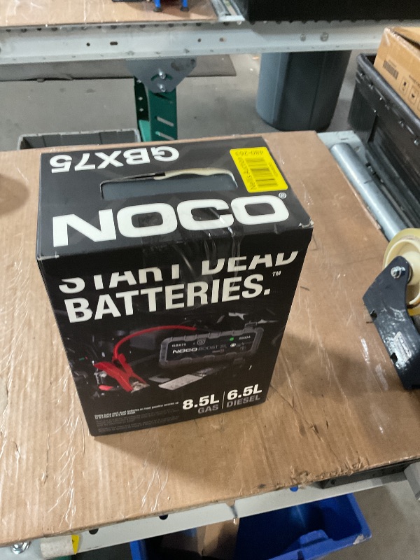 Photo 1 of ***SEE NOTES*** 
NOCO Boost X GBX75 2500A 12V UltraSafe Portable Lithium Jump Starter, Car Battery Booster Pack, USB-C Powerbank Charger, and Jumper Cables for up to 8.5-Liter Gas and 6.5-Liter Diesel Engines*FACTORY SEALED*
