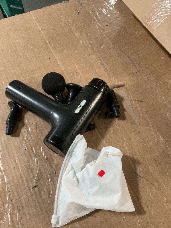 Photo 1 of ***(FOR PARTS ONLY/ MAJOR DAMAGE/ BROKEN GUN)***
Massage , Massage Gun Deep Tissue, Handheld Back Massager for Athletes, Percussion Muscle Massager with 6 Attachments & 30 Speed?Black?