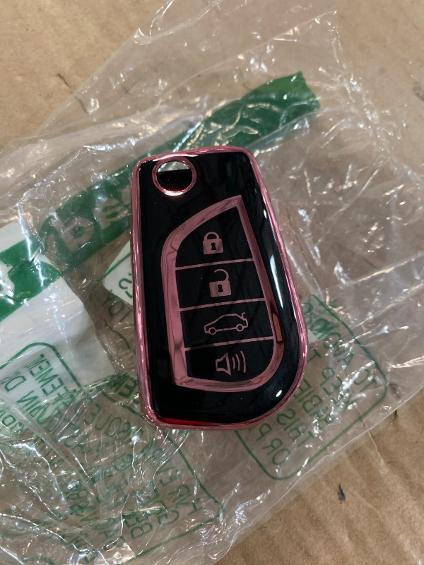Photo 1 of (see all images) Tukellen for Toyota Key Fob Cover Special Soft TPU Key Case Key Shell Compatible with Fortuner Tundra Camry