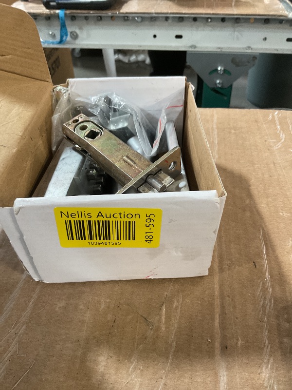 Photo 1 of (Missing pieces) Casmer Upgrade Mechanical Door Lock with Adjustable Deadlatch 2-3/8'' and 2-3/4'',Outdoor Keyless Gate Lock with Handle