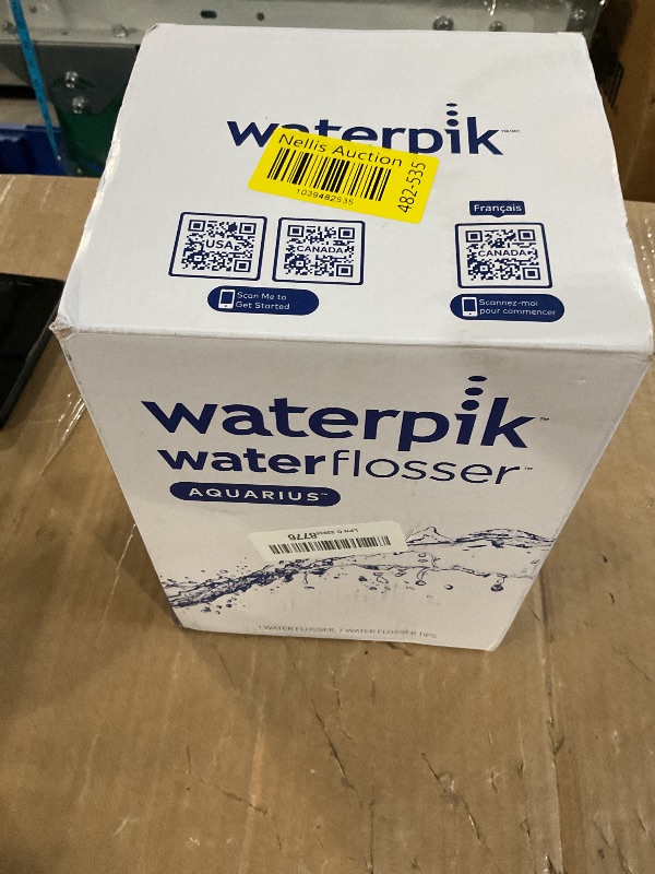 Photo 1 of ***(NO RETURNS OR REFUNDS/ FOR PARTS ONLY/ NON FUNCTIONAL)***
Waterpik Aquarius Water Flosser Professional For Teeth, Gums, Braces, Dental Care, Electric Power With 10 Settings, 7 Tips For Multiple Users And Needs, ADA Accepted, White WP-660, Packaging Ma
